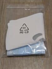 Trichter, Filter und Nitrilhandschuhe