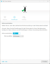 WD Drive Utilities: Einstellungen