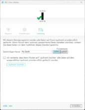 WD Drive Utilities: Löschung