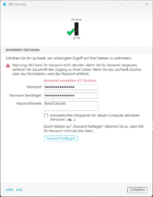 WD Security: Verschlüsselung I.