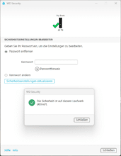 WD Security: Verschlüsselung II.