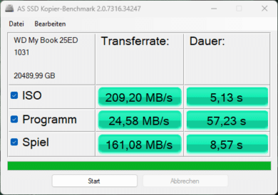 AS SSD Kopier-Benchmark
