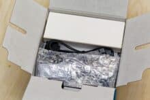 Offene Verpackung der Lian Li Uni Fan SL Wireless LCD