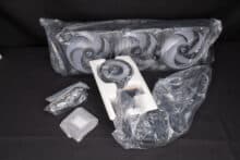 Alle Teile einzeln in Plastiktüten verpackt