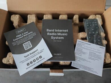 Majority Bard Radio - Verpackung sowie Handbuch