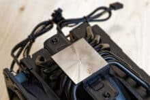 Cold Plate eines schwarzen Kühlers