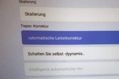Schlecht übersetztes Menü