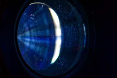 Staubeinschluss auf einem Objektiv