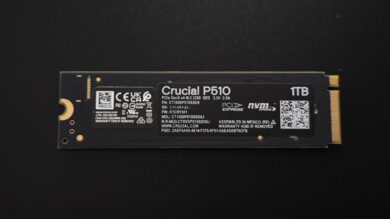 Rückseite der Crucial P510