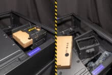 Der herausnehmbare Festplattenkäfig