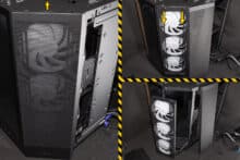 Ein Einbaurahmen im Lüfterslot vorne rechts