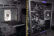 Die Montage des Netzteils mit anschließender Verkabelung