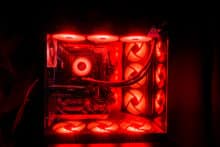 Rote RGB-Beleuchtung