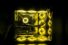 Gelbe RGB-Beleuchtung