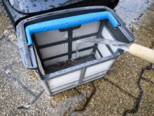 … und einmal durchspülen mit dem Gartenschlauch