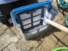 ... und einmal durchspülen mit dem Gartenschlauch