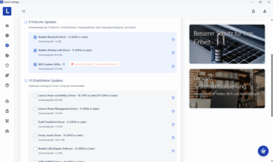 Lenovo Vantage Updates