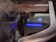 Display des Jimmy BX7 Pro Max mit aktiver Tap- und Ionenfunktion