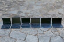 Sechs Lenovo Thinkpads
