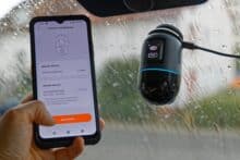 Smartphone und Dash Cam