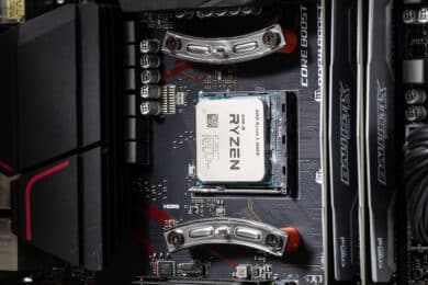 AMD Ryzen Prozessor mit Montagebrackets