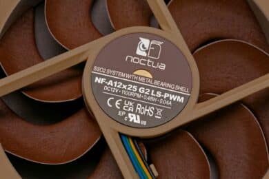 Noctua NF-A12x25 G2 LS-PWM von hinten