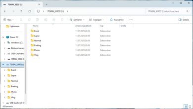Explorer-Fenster mit Ordnern