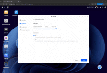 Festlegen der Volumen-Größe
