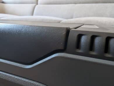 Spaltmaß und Übergang an der seitlichen Lüftung der Anker Solix EverFrost 2 23L