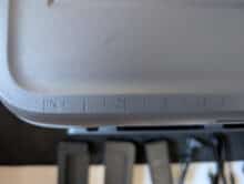 Inch-Skala auf dem Deckel der Anker EverFrost 2 23L