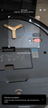Ecovacs Home App QR-Code Scanner für Roboter-Setup unter der Abdeckung des Deebot X9 Pro Omni