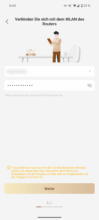 Schritt 1: Die WLAN-Einrichtung erfolgt Schritt für Schritt - die App führt verständlich durch den gesamten Verbindungsprozess.