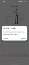 Finale Geräteverbindung der MOVAhome App mit MOVA Z50 Ultra, zeigt letzten Schritt der erfolgreichen Einrichtung
