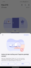 Narwal Freo Z10 App konfiguriert Teppichreinigung und Saugleistung