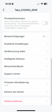 TP-Link Tapo C520WS Test