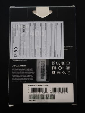 Rückseite der Verpackung