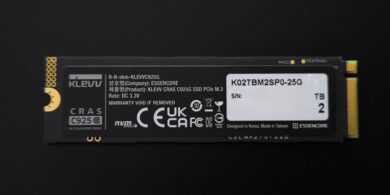 Rückseite der NVMe SSD